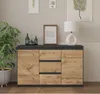 MIKEL - Kommode / Sideboard mit 3 Schubladen und 2 Türen - Produktbild-Vorschau 5