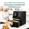 Friteuse à air chaud Emerio Dual Zone 2500 W – 3,5 L + 6,5 Voir les images du produit 5