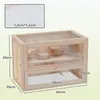 Klietka pre malé zvieratá z dreva 60 x 35 x 42 cm Aosom Náhľad obrázku produktu 3