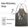 Canvas Arbeitsschürze, Grillschürze BBQ Kochschürze Art Produktbild-Vorschau 6