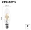 LED Lampe Filament Candle / E14 / 3,4 W (40 W) / 470 lm / Neutralweiß Produktbild-Vorschau