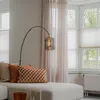 Bogenlampe Schwarz mit Gold mit Rauchglas Zuzanna Produktbild-Vorschau 9