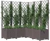 Fioriera con traliccio Marrone 120x120x136 cm PP Anteprima dell’immagine prodotto 3