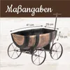 Blumentopf Strend Pro Woodeff, 41,5x29x19cm, Whiskey Fass Produktbild-Vorschau 2