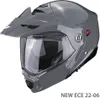 Modułowy kask enduro SCORPION ADX-2 SOLID Cement szary Podgląd zdjęcia produktu 4