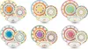 Set di stoviglie Excelsa 18 pezzi in porcellana colorata Anteprima dell’immagine prodotto 1