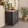 sweeek - Outdoor-Küchenmöbel aus Stahl 1 Schublade, 2 Türen Produktbild-Vorschau 6