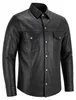 Lederhemd Herren Motorradhemd Lederjacke, Größe:52/L, Produktbild-Vorschau 11