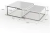 2er Set Design Couchtisch MENTO weiss hochglanz 75cm Produktbild-Vorschau 8