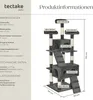 tectake® Kratzbaum Mogli 170 cm inklusive 2 Treppen und Produktbild-Vorschau 5