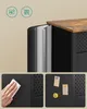 Collage showing close-ups of a storage cabinet. Náhled obrázku produktu