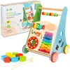 COIL 3-in-1-Kinderwagen aus Holz, Lernspielzeug, Produktbild-Vorschau 1