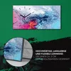 Dekor Leinwand Uhr Wandbilder Quarz 60x30 futuristische Produktbild-Vorschau 5