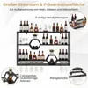 COSTWAY, scaffale a parete a 3 livelli per vino, porta Anteprima dell’immagine prodotto 4