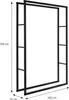 ML-Design Kaminholzregal aus Metall, 100x150 cm, Schwarz, Produktbild-Vorschau 6