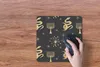 MuchoWow® Mauspad Mousepad Muster - Mond - Gold 30x30 cm - Produktbild-Vorschau 3