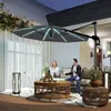 Alu Ampelschirm LED Solar Ø300 cm höhenverstellbar Produktbild-Vorschau 2