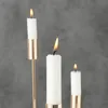 LS-LebenStil Vintage 3´er Set Metall Kerzenständer Gold Produktbild-Vorschau 5