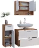 Badmöbel-Set Vicco Irma Weiß Hochglanz/Goldkraft Eiche 3 Produktbild-Vorschau 7