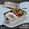 Dimono Premium Edelstahl Lunchbox 1400ml - Auslaufsichere Produktbild-Vorschau 5