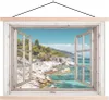 MuchoWow® Textilposter Aussicht - Strand - Meer 40x30 cm Produktbild-Vorschau 1