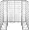 vidaXL Mur en gabion pour poubelles Acier galvanisé Voir les images du produit 3