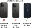 Compatibility chart showing different iPhone models and whether a product is compatible with them. Produktbild-Vorschau