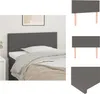 vidaXL Kopfteil Grau 100x5x78/88 cm Kunstleder -  Kopf- & Produktbild-Vorschau 1