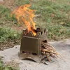 Lixada Campingový varič na drevo Prenosný kompaktný hobo Náhľad obrázku produktu 3