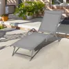 Lot de 2 chaises longues COSTWAY, chaises de jardin avec Voir les images du produit 7