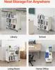 SucceBuy Bücherwagen Bibliothekswagen Regalwagen 150kg Produktbild-Vorschau 5