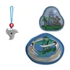 A collection of ninja-themed accessories, including a shuriken keychain and two patches, displayed against a white background. Náhled obrázku produktu