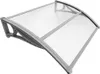 VOUNOT® Vordach für Haustür, 100 x 80 cm Transparentes Produktbild-Vorschau 1