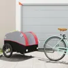 vidaXL Przyczepka rowerowa czarno-czerwona 45 kg żelazko Podgląd zdjęcia produktu 2