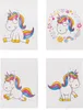 Comic-Einhorn Notizblock in A7 Produktbild-Vorschau 1