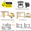 MODFU Tables Basses Gigognes avec 2 Tiroirs, MDF et PVC, Voir les images du produit 9
