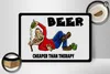 Holzschild Alkohol 30x20cm Beer cheaper than therapy Bier Produktbild-Vorschau 2