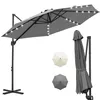 Ikodm Gartenschirm 3m Grau, Ampelschirm mit 28 LED, Produktbild-Vorschau 14