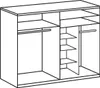 Schwebetürenschrank Bern Kleiderschrank 225cm weiß artisan Produktbild-Vorschau 2