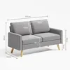 BEALIFE 2-Sitzer Sofa 157x72x85 cm mit Holzfüßen & Produktbild-Vorschau 5