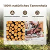 COSTWAY Drevený most s plastovým zábradlím, záhradný mostík Náhľad obrázku produktu 4