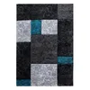 Kurzflor Teppich Wohnzimmer Türkis 240x340 Rechteck Produktbild-Vorschau 3