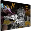 Leinwandbild Leopard Abstraktion bunt 90x60 Feeby Produktbild-Vorschau 1