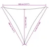 Sonnensegel Hellgrau 3,6x3,6x3,6 m 100% Polyester Oxford Produktbild-Vorschau 10
