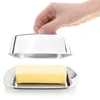 com-four® Butterdose Edelstahl - Große Butterglocke aus Produktbild-Vorschau 5