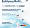 Marketing image with text and icons describing product features. Produktbild-Vorschau