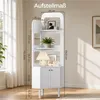 Yaheetech Eckregal mit Schrank 166,5 cm H, Bücherregal mit Produktbild-Vorschau 3