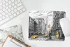 MuchoWow® Mauspad Mousepad Malerei - Stadt - Auto - Gelb Produktbild-Vorschau 5