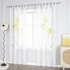 Joyswahl Vorhang mit Schlaufen Voile Modern Gardinen Produktbild-Vorschau 2