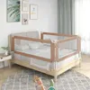 vidaXL Barrière de lit pour jeunes enfants Taupe 100x25 cm Voir les images du produit 2